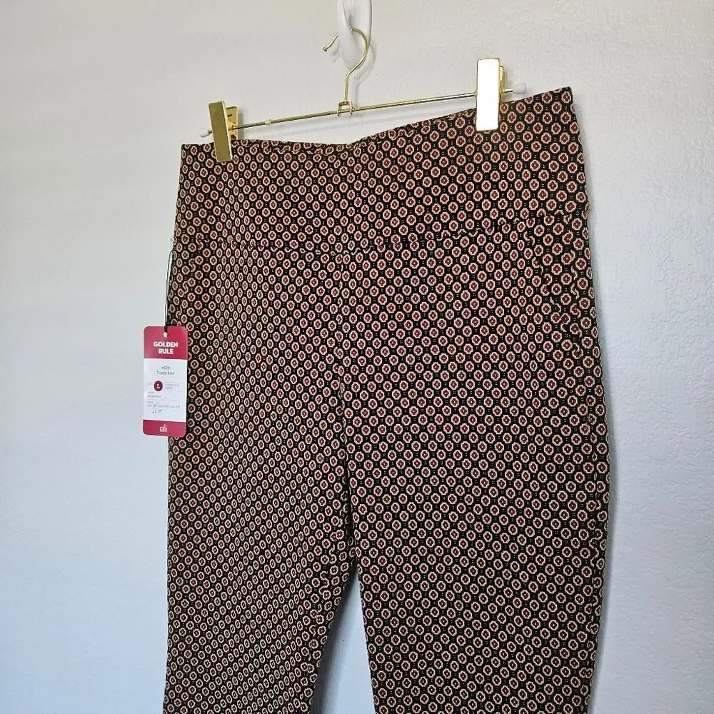NWT Cabi | Dandy Pant 4689 Medallion Print Stretch Pull On, Womens Large - Picture 5 of 7
